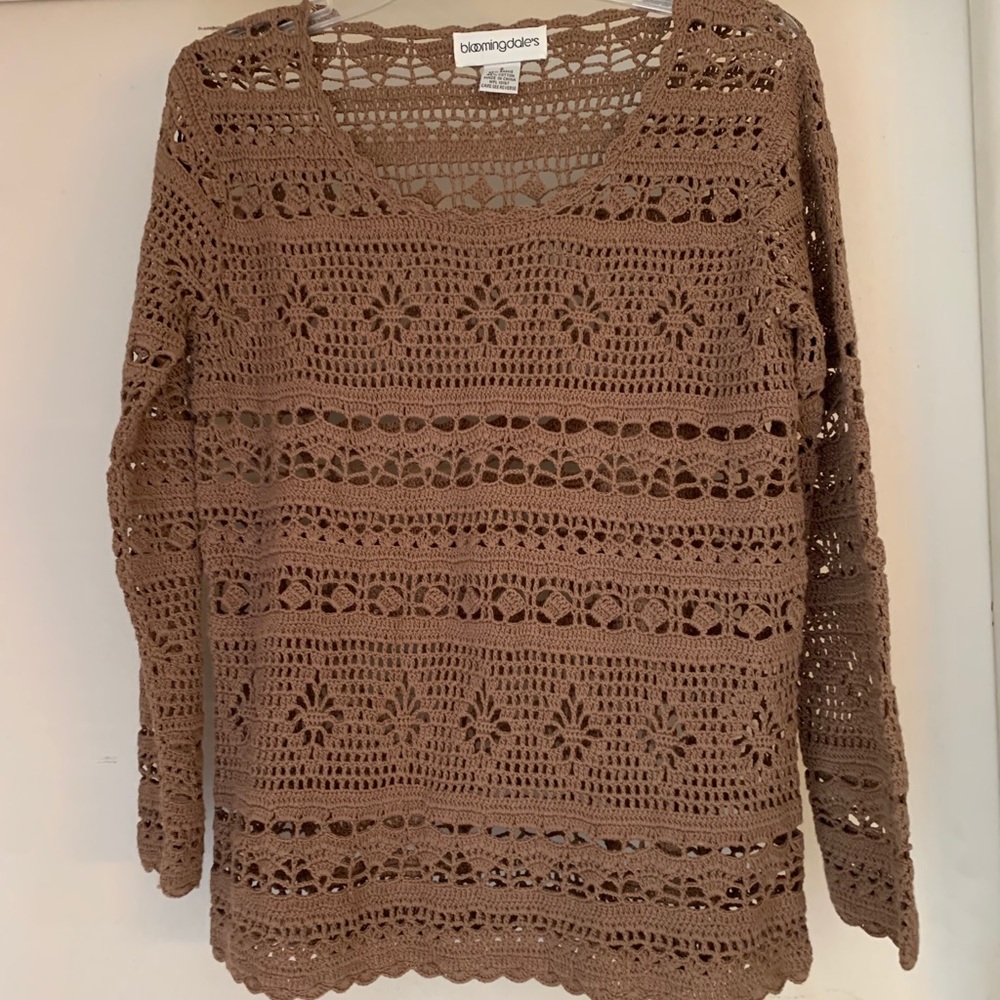 Bloomingdales ramie/cotton top